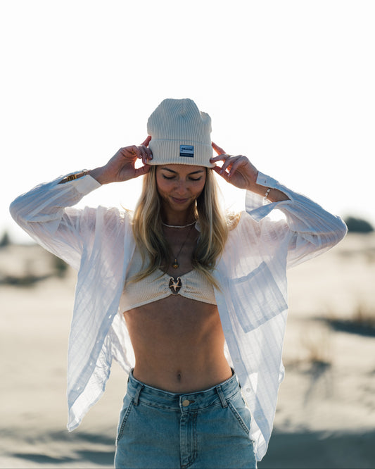 BONNET DE PLAGE - BEIGE