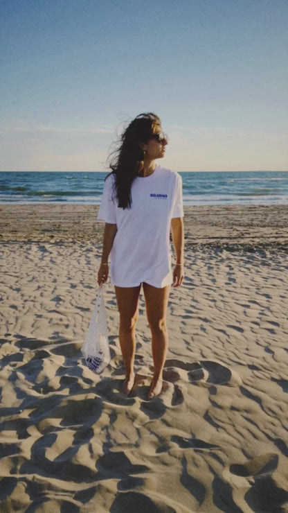 T-SHIRT - "LA VIE EN BLEU" - BLANC